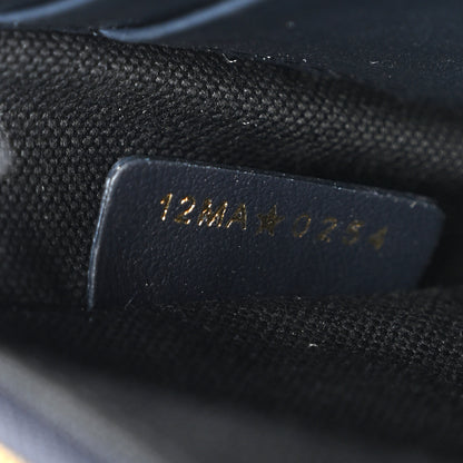 Christian Dior Oblique Smooth Calfskin Medium Saddle Pouch With Chain Blue 7 of 10