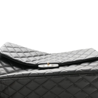 Chanel Caviar Quilted XXL Travel Flap Bag Black 11 of 11