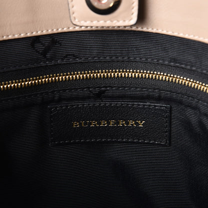 Burberry Heritage Grain Smooth Calfskin Large Clarborough Tote Sepia Brown Honey 6 of 11