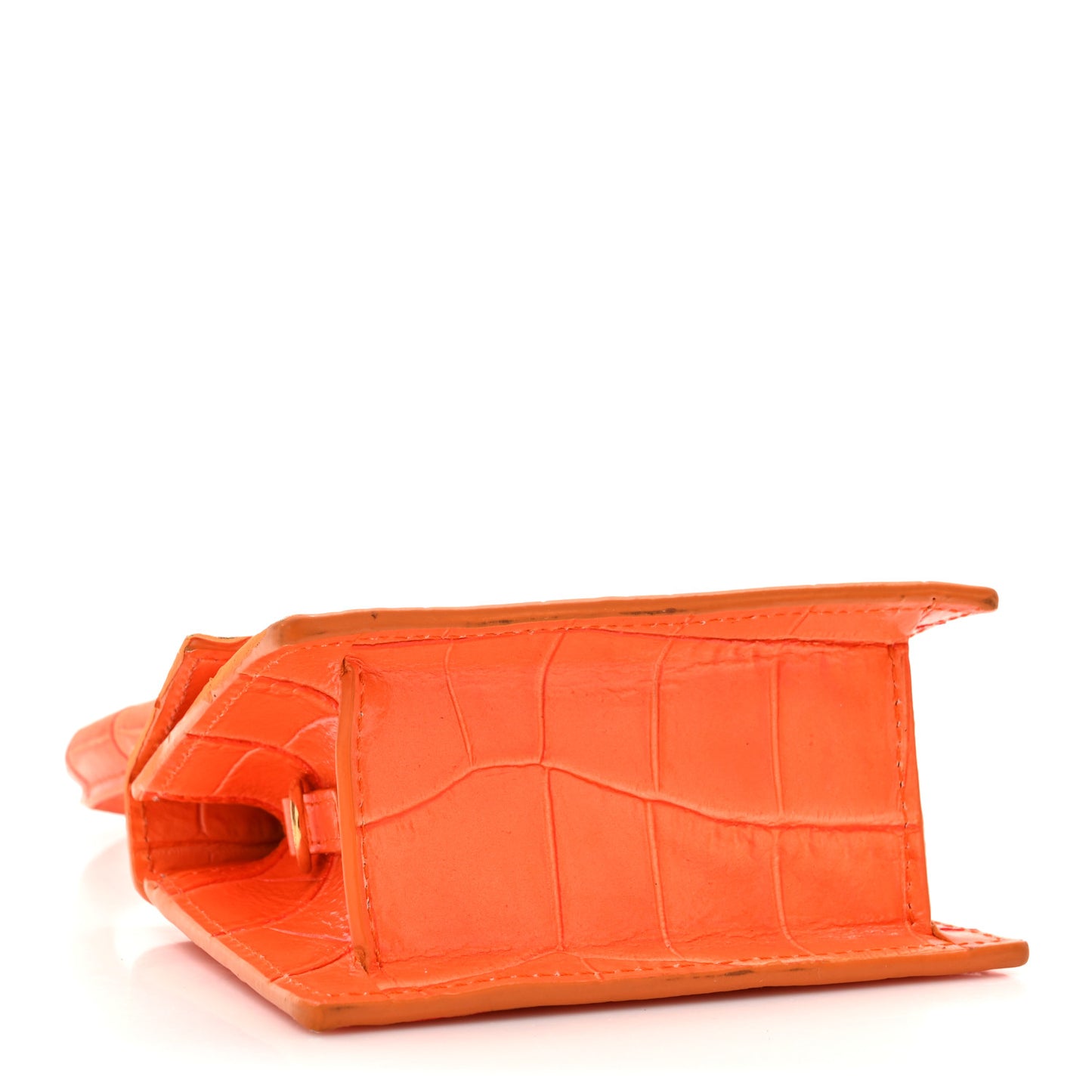 Calfskin Crocodile Embossed Le Chiquito Orange