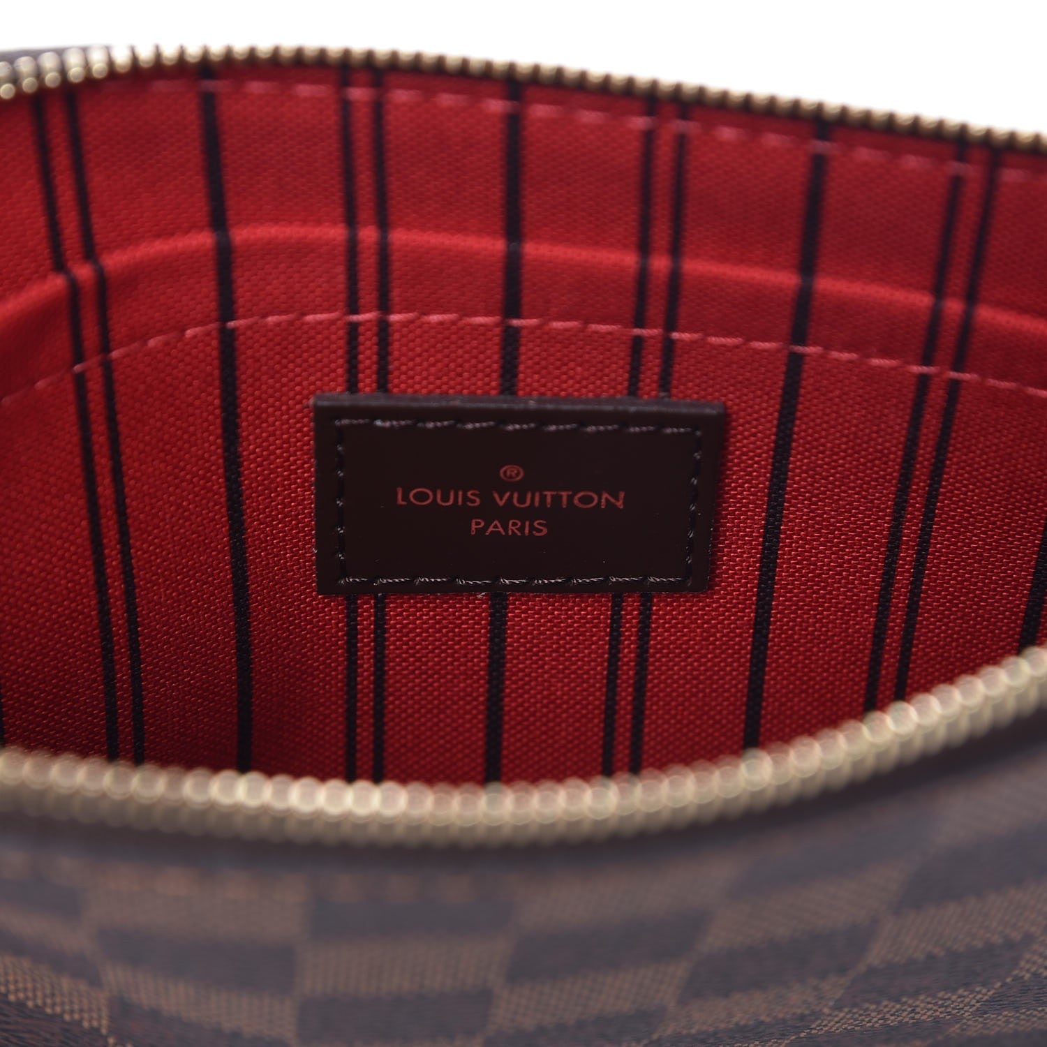 Louis Vuitton Damier Ebene Neverfull MM GM Pochette 6 of 8