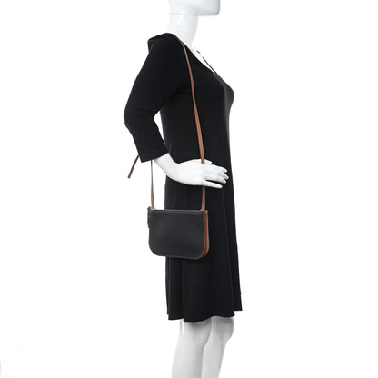 Loewe Smooth Calfskin Double Zip Crossbody Black Tan 2 of 10