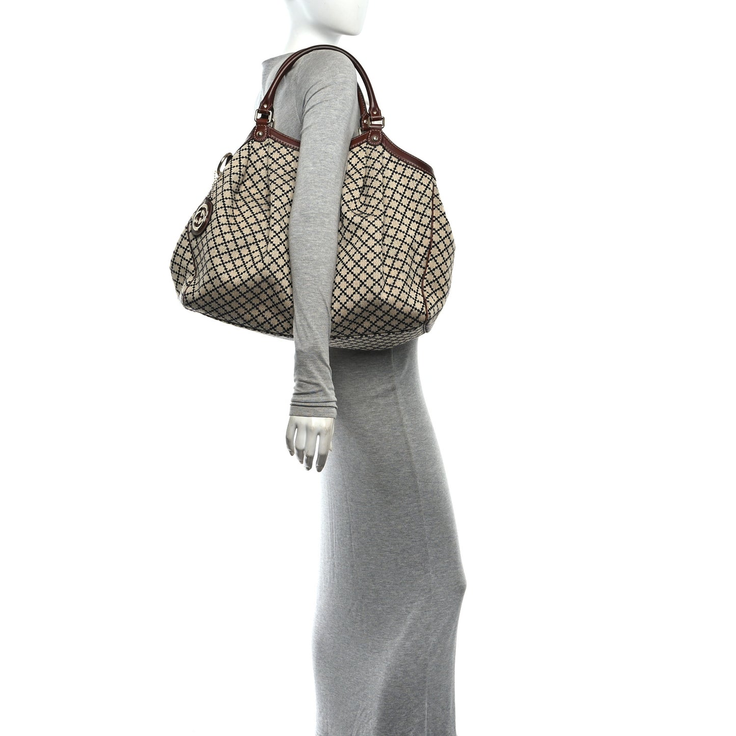 Diamante Large Sukey Tote Brown