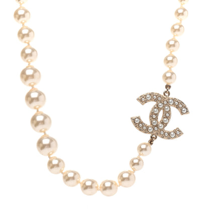 Chanel Pearl CC 100th Anniversary Necklace Light Gold 1 of 4