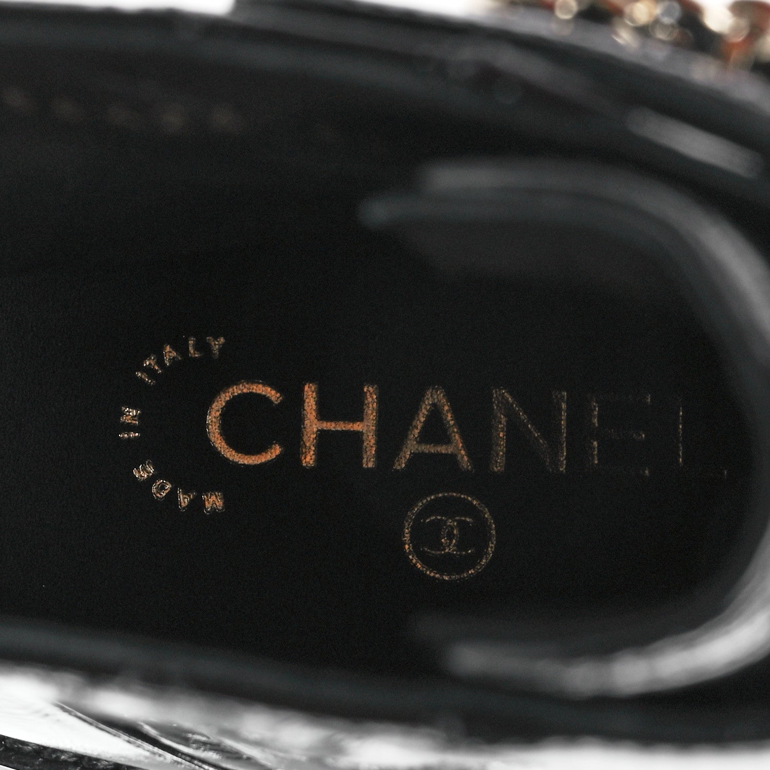 Chanel Shiny Goatskin Calfskin Quilted Lace Up Combat Boots 40 Black 7 of 8