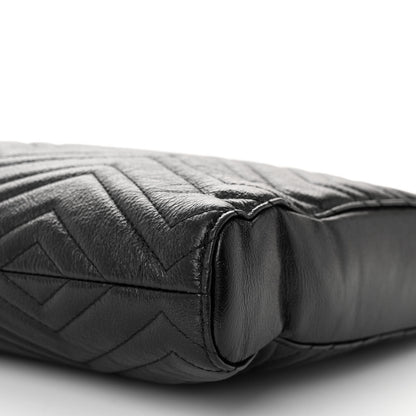 Gucci Vintage Calfskin Matelasse Medium GG Marmont Slim Tote Black 10 of 10