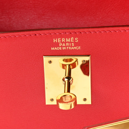 Hermes Gulliver Kelly Retourne 32 Rouge Vif 6 of 13