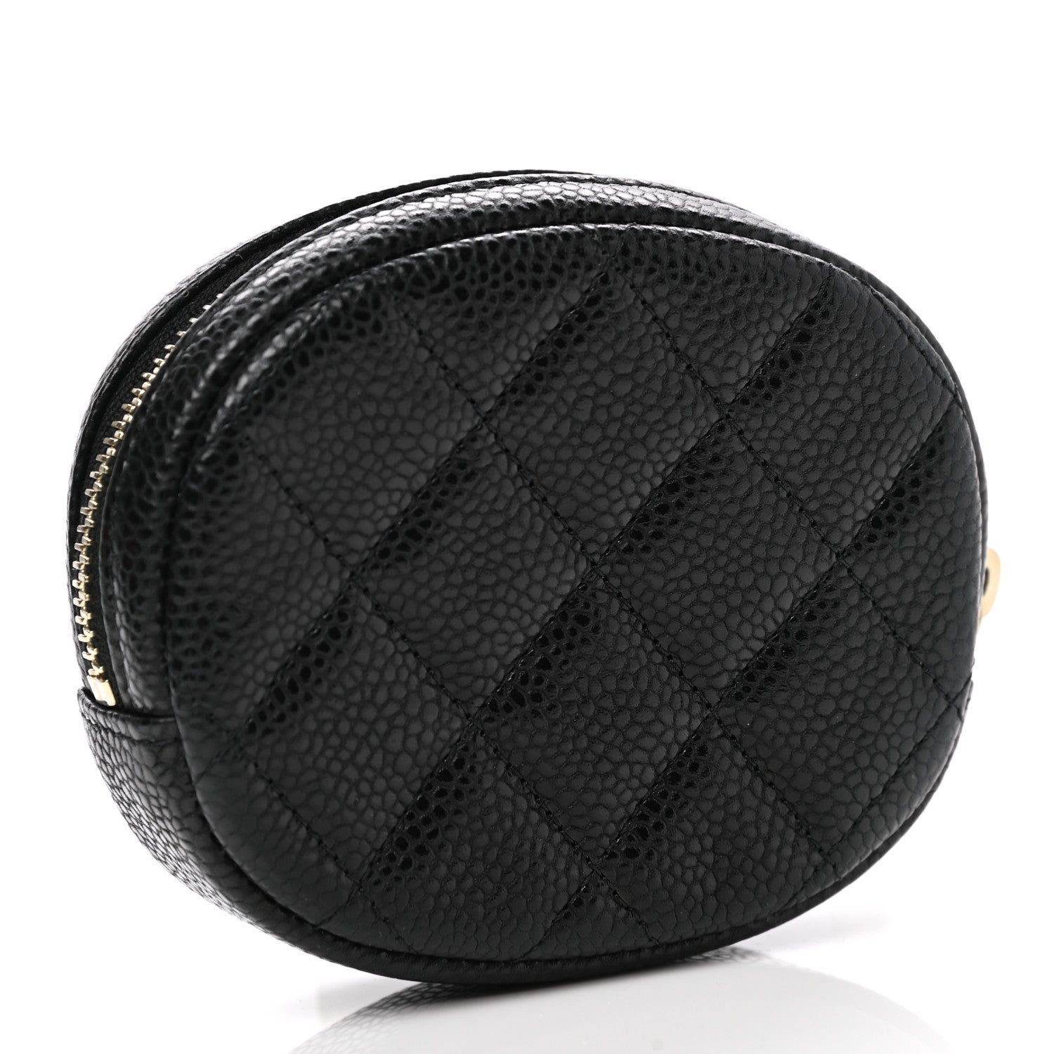 Chanel Caviar Quilted Zip Around Classic Coin Purse Black 3 of 8
