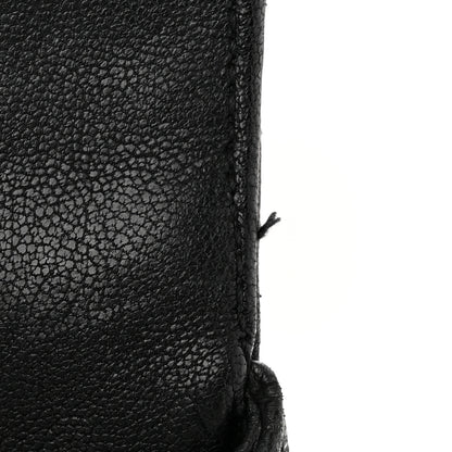 Saint Laurent Sheepskin Matelasse Chevron Monogram Large College Satchel Black 14 of 17