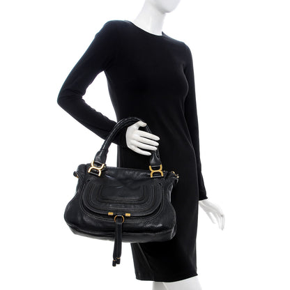 Chloe Calfskin Small Marcie Satchel Black 3 of 12