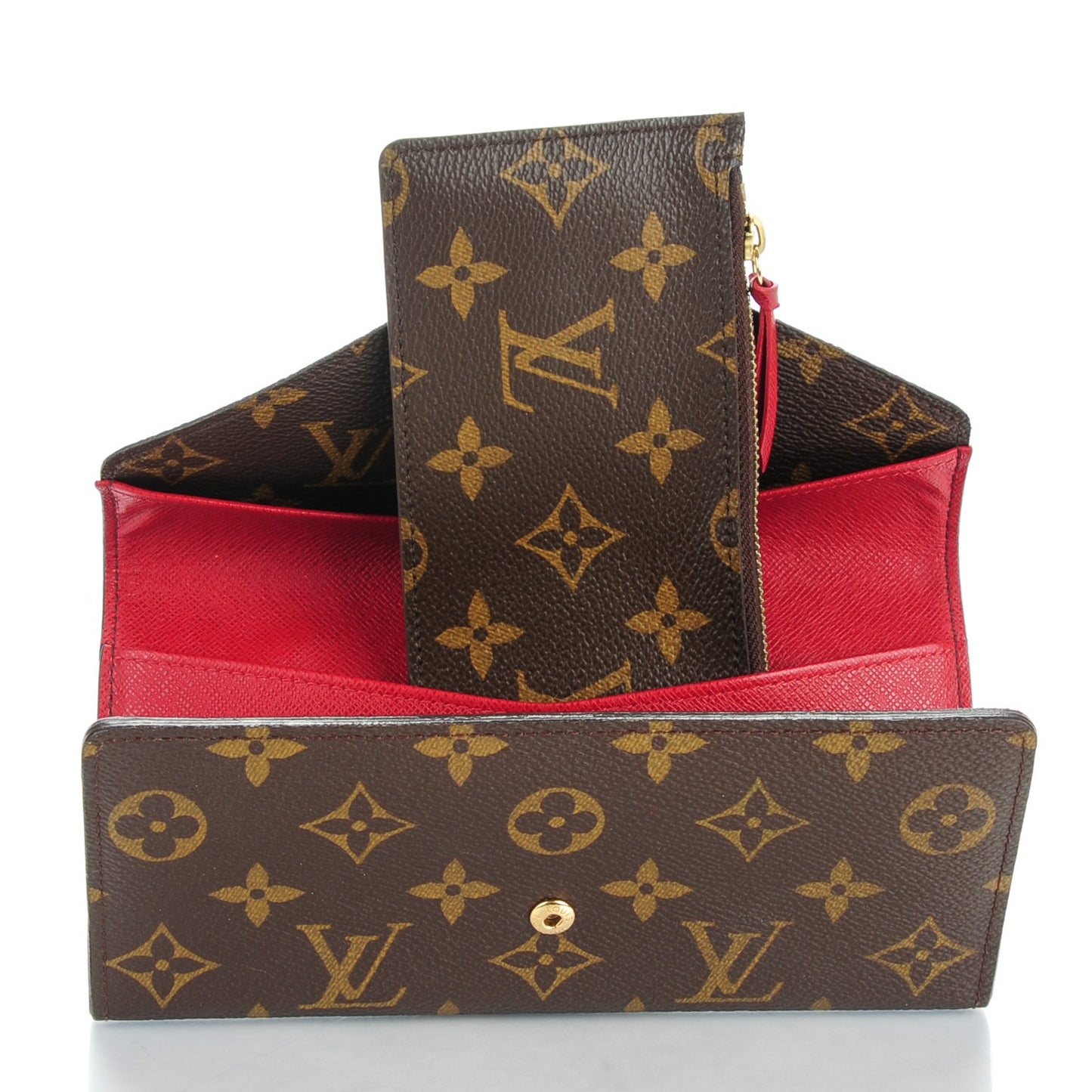 Monogram Josephine Wallet Red