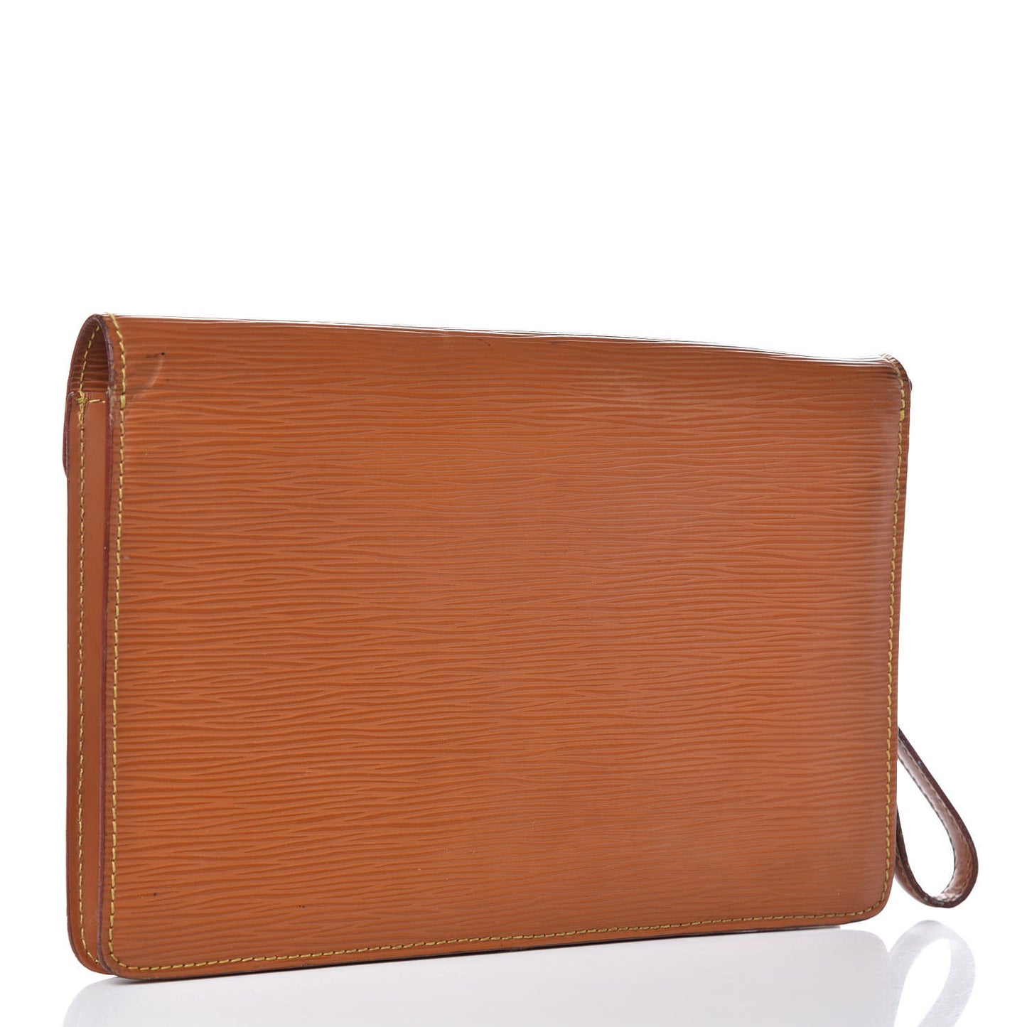 Epi Pochette Sellier Dragonne Clutch Gold