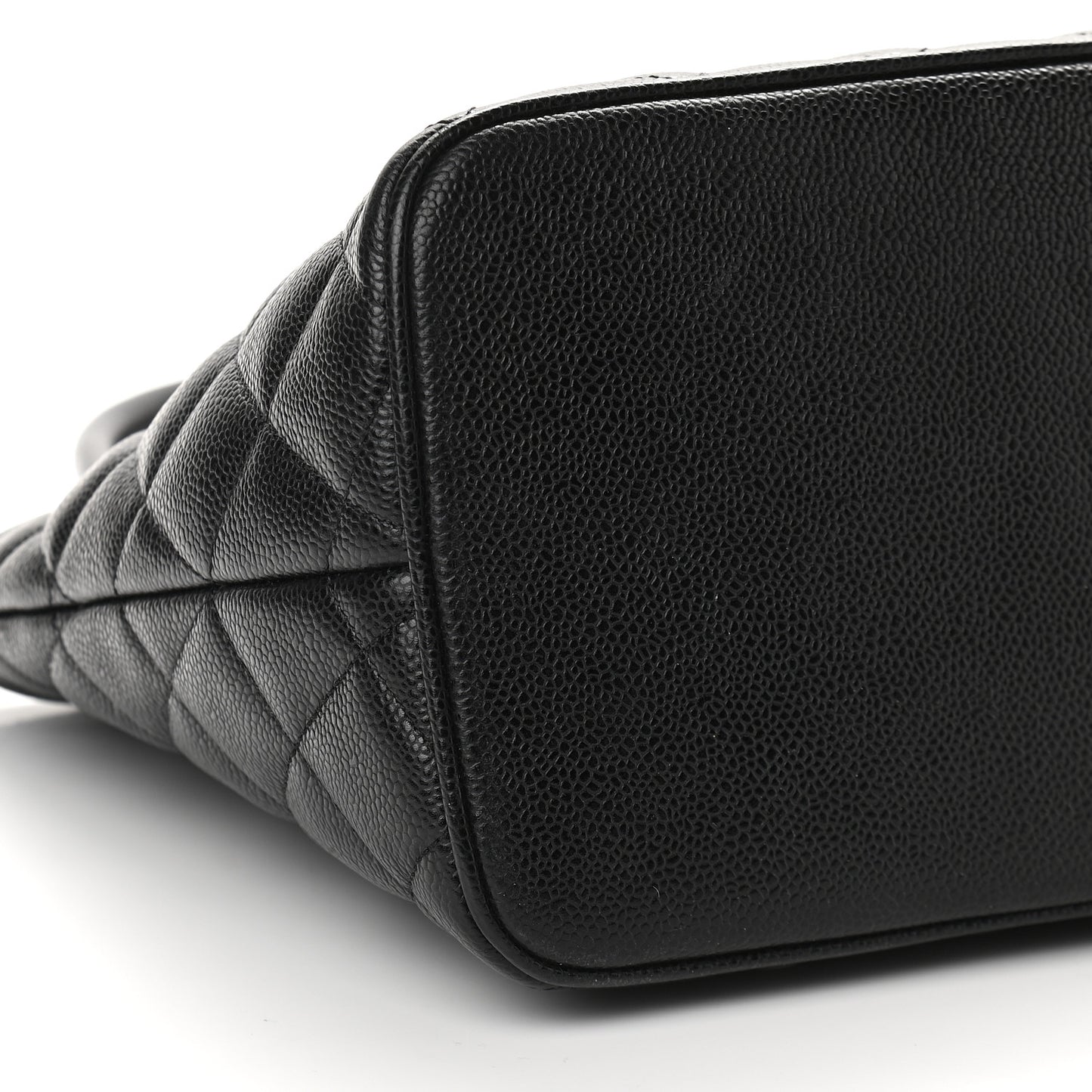 Caviar Quilted Medallion Tote Black
