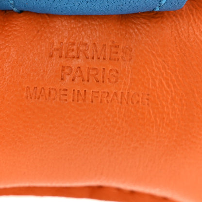 Hermes Milo Lambskin Grigri Rodeo Horse Bag Charm PM Orange Bleu Zanzibar Rose Azalee 3 of 5