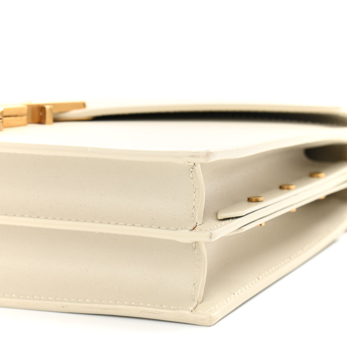 Calfskin Monogram Cassandra Clasp Bag Porcellana