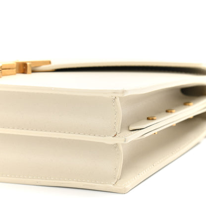 Saint Laurent Calfskin Monogram Cassandra Clasp Bag Porcellana 11 of 14