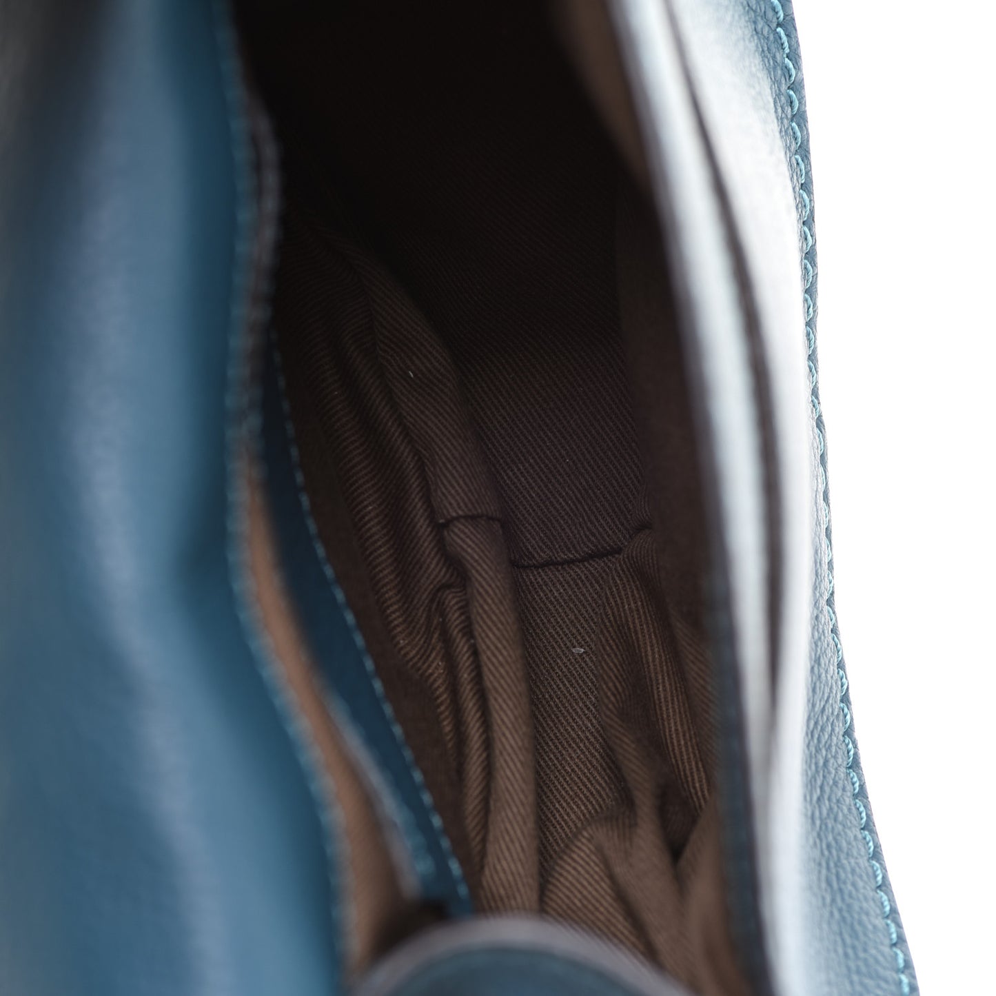 Calfskin Mini Marcie Round Crossbody Bag Teal