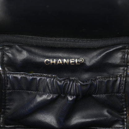 Chanel Denim Vanity Cosmetic Case Blue 6 of 16