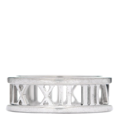 Tiffany 18K White Gold Open Atlas Ring 56 7.5 1 of 5