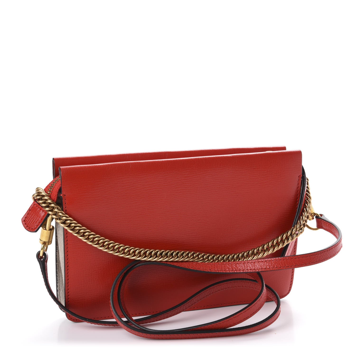 Givenchy Goatskin Suede Cross 3 Crossbody Bag Red 3 of 10