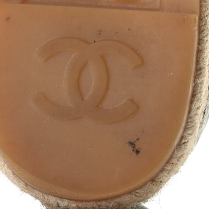 Chanel Lambskin CC Espadrilles 38 Black 11 of 15