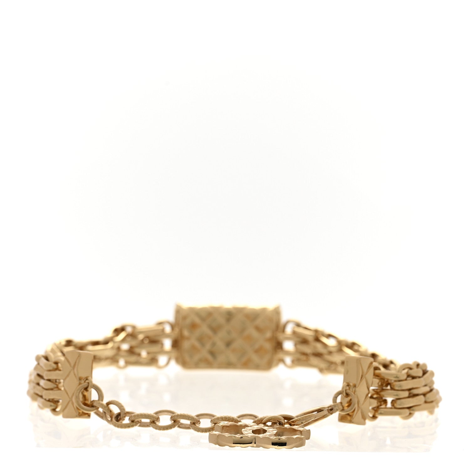 Chanel Metal CC Chain Flap Bag Choker Necklace Gold 3 of 7