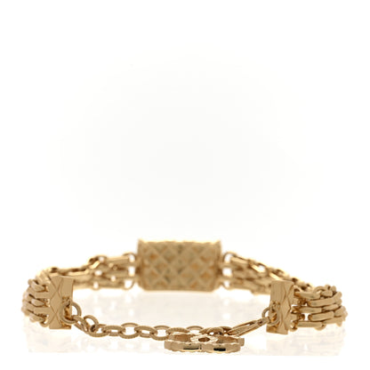 Chanel Metal CC Chain Flap Bag Choker Necklace Gold 3 of 7
