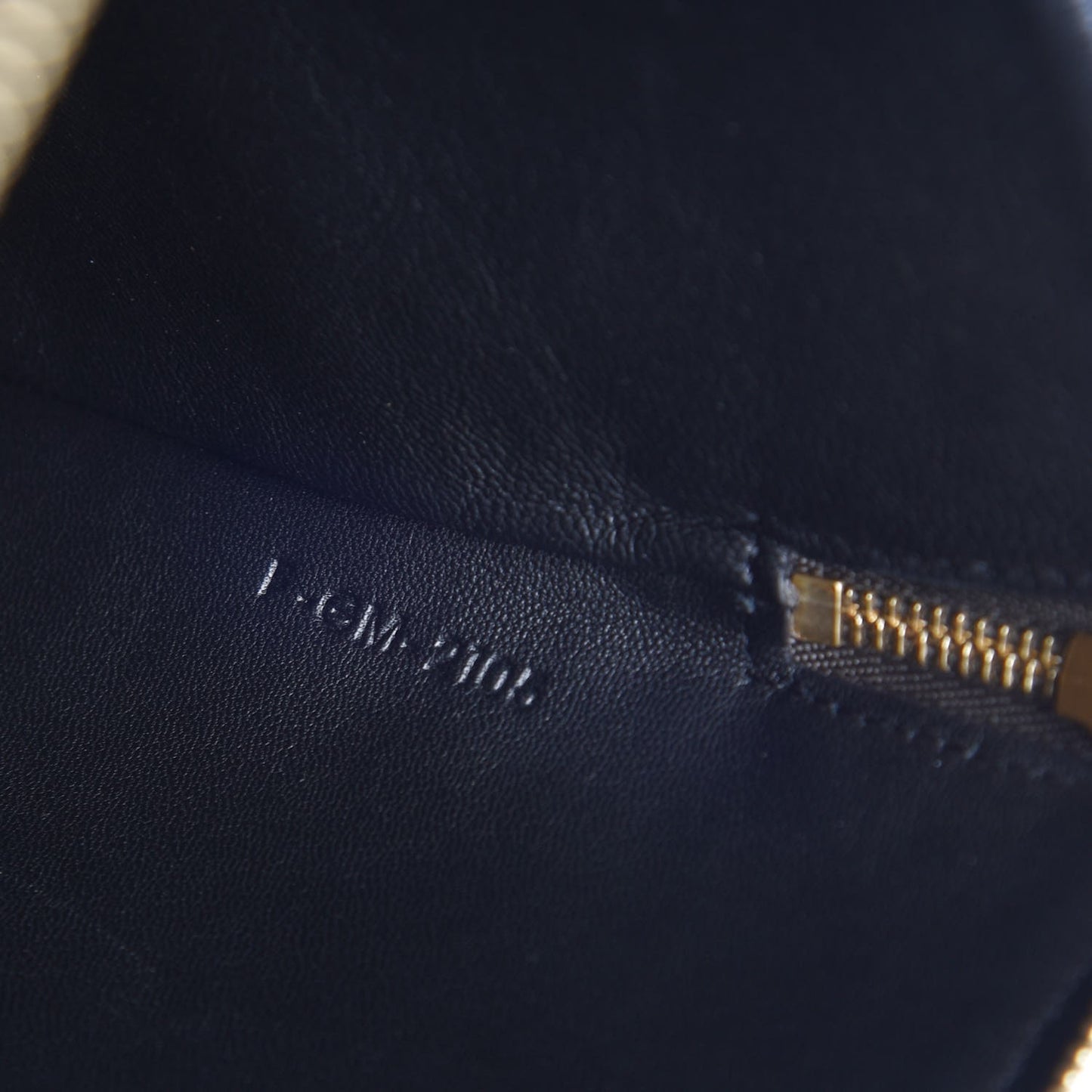 Cotton Canvas Lambskin Striped Solo Clutch Pouch Black