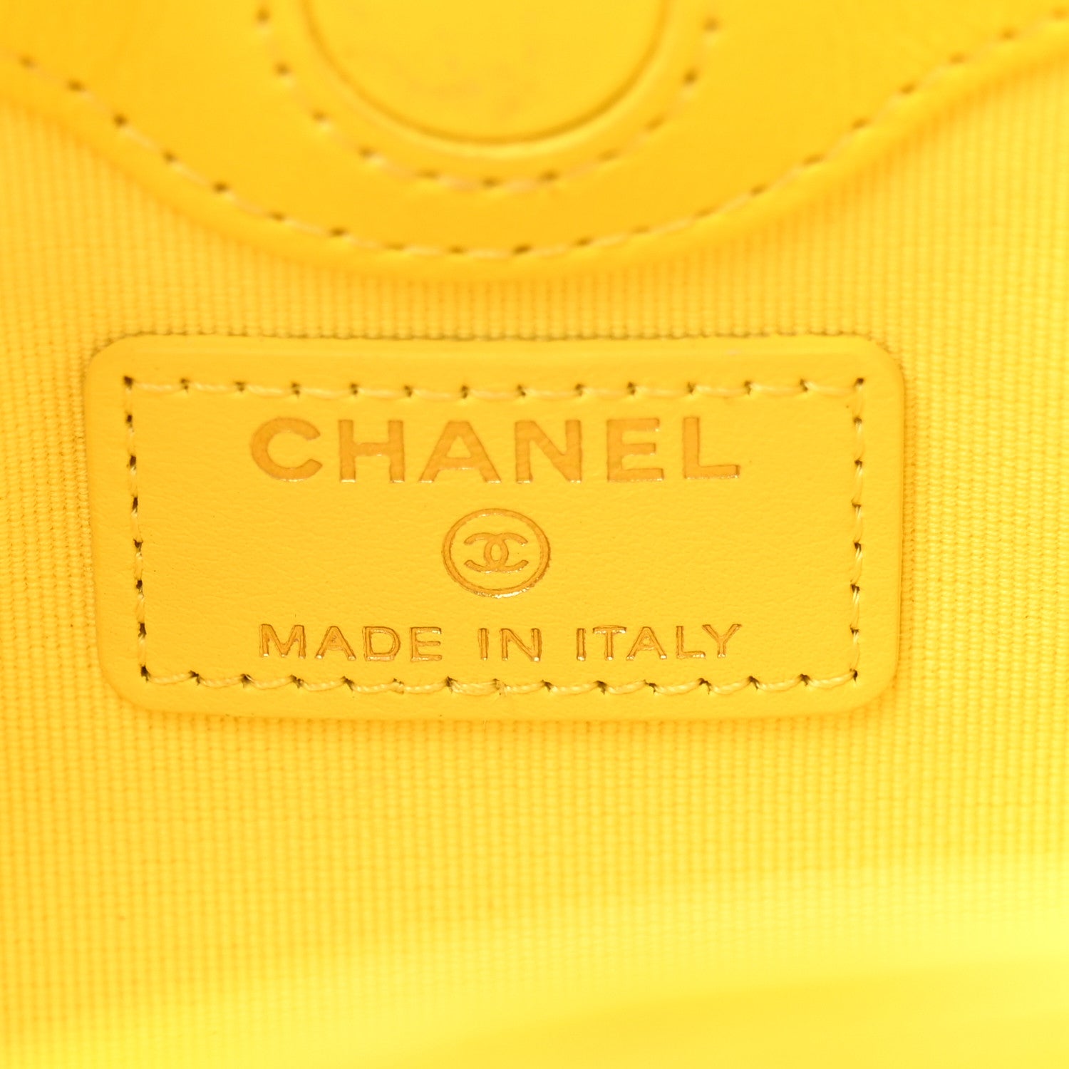 Chanel Shiny Lambskin Quilted Micro 31 Clutch With Chain Yellow 6 of 13