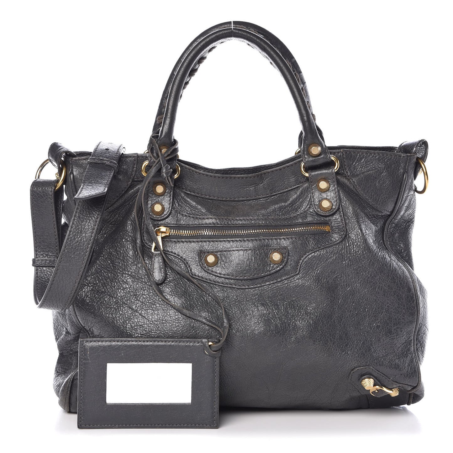 Agneau Giant 12 Gold Hardware Velo Gris Fossile Anthracite