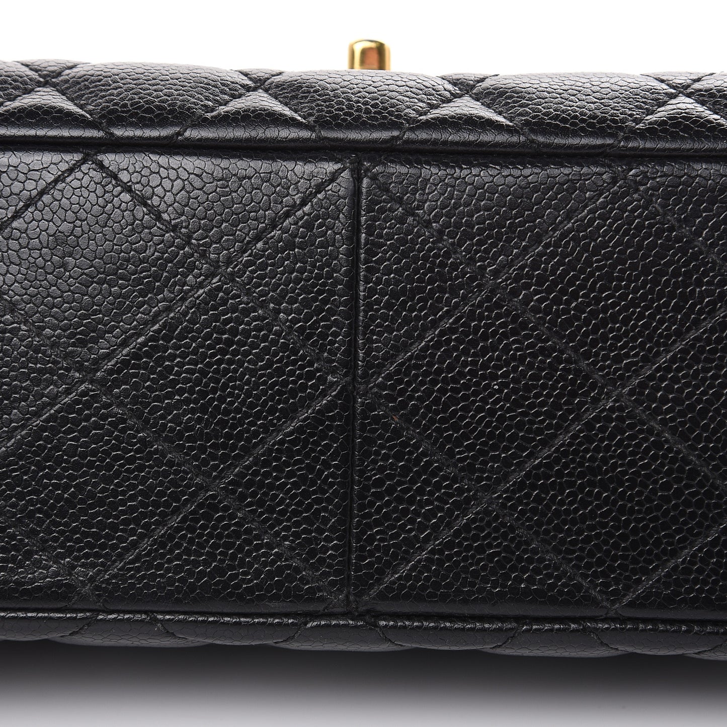 Caviar Quilted Jumbo Single Flap Black