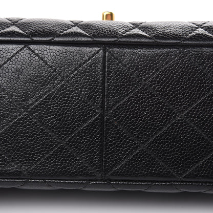 Chanel Caviar Quilted Jumbo Single Flap Black 9 of 18