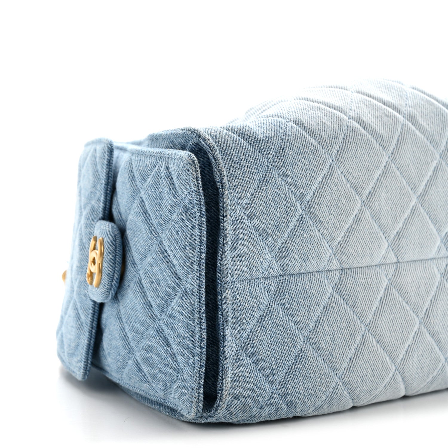 Chanel Washed Denim Quilted Small Chanel 25 Handbag Blue 9 of 10