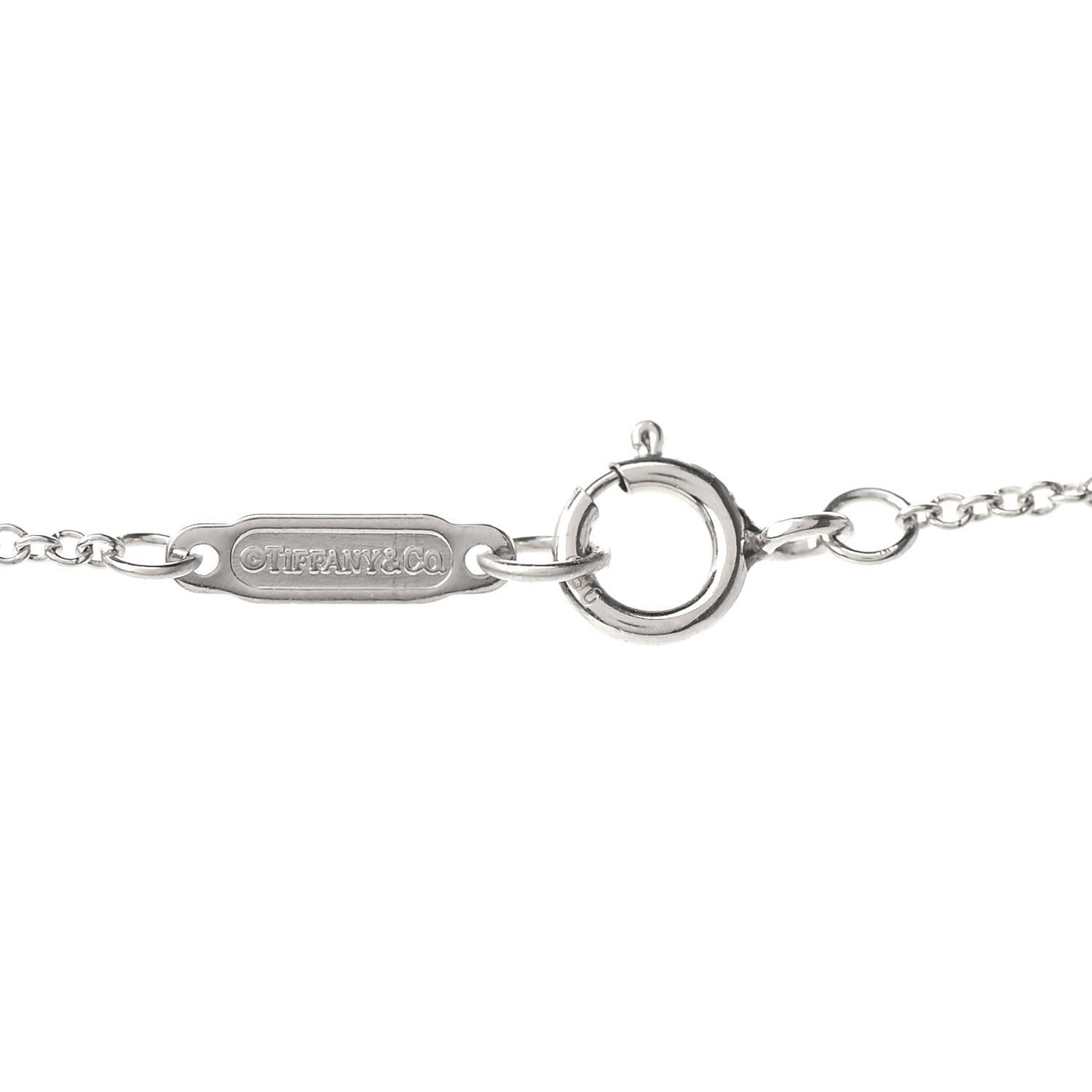 Platinum Diamond Cobblestone Oval Pendant Necklace