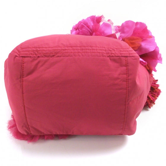 Nylon Rose Bag Fuschia