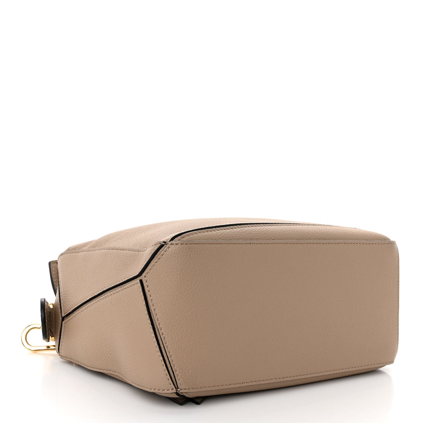 Grained Calfskin Small Puzzle Bag Sand