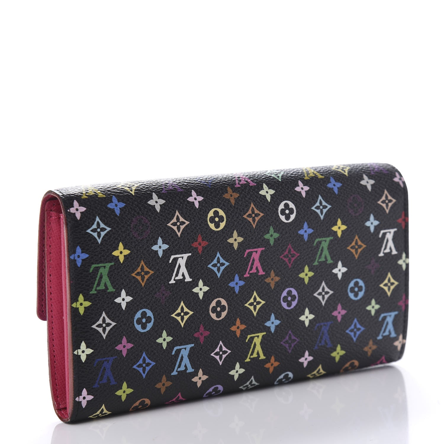 Louis Vuitton Monogram Multicolor Sarah Wallet Black Grenade 3 of 10
