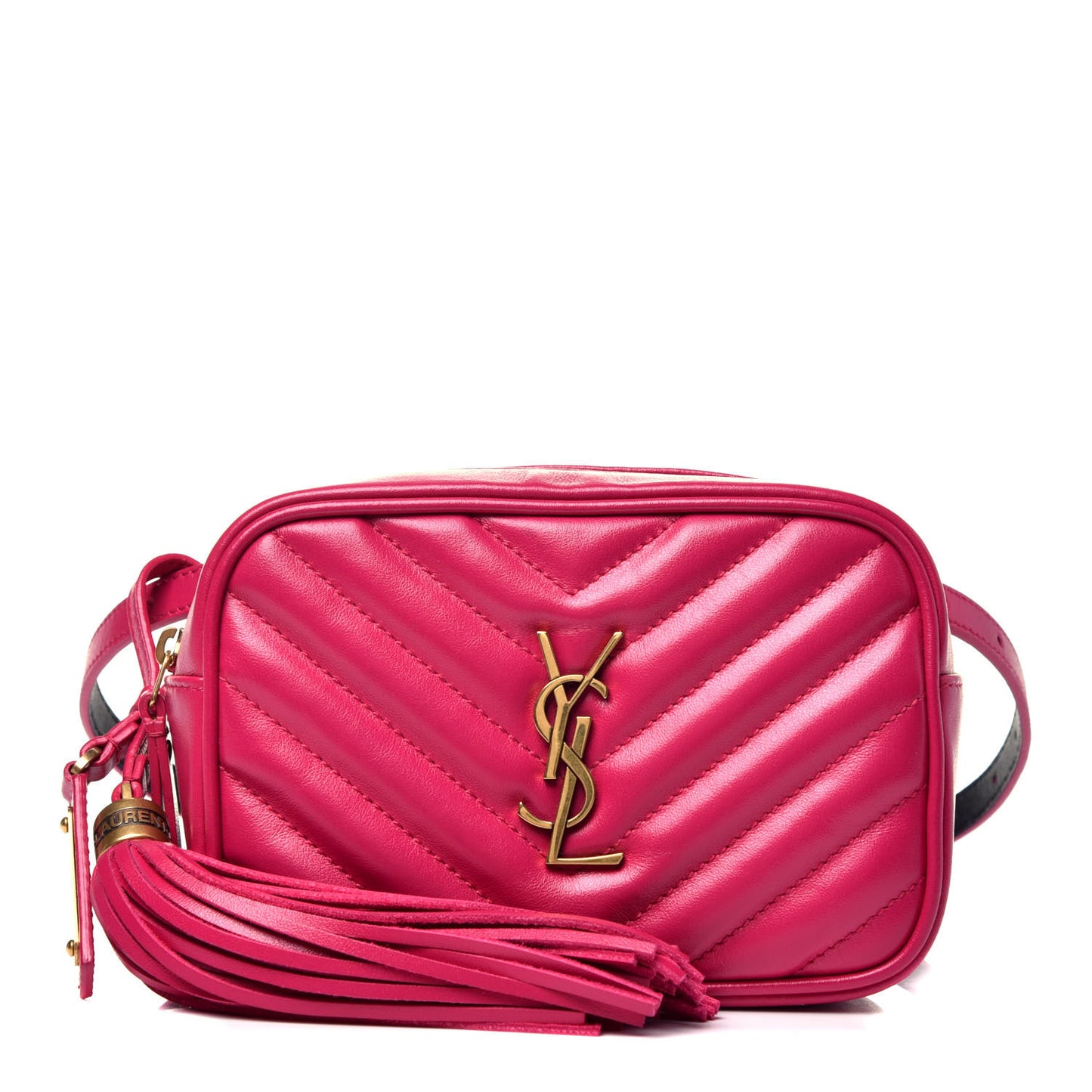 Calfskin Matelasse Monogram Lou Belt Bag Bright Pink