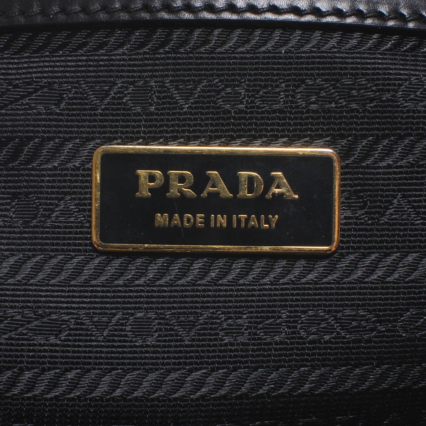 Leather Logo Bowling Bag Black