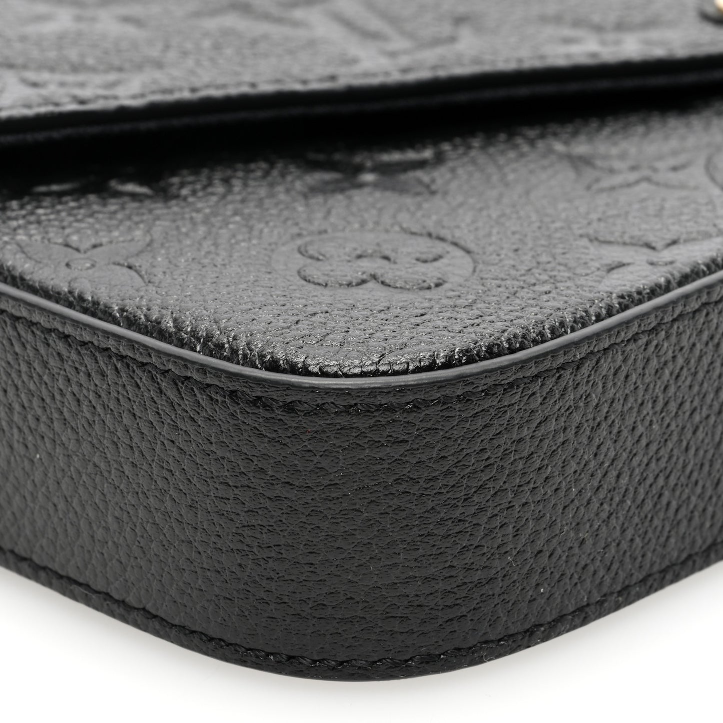 Empreinte Pochette Felicie Chain Wallet Black