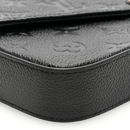 Louis Vuitton Empreinte Pochette Felicie Chain Wallet Black 9 of 10