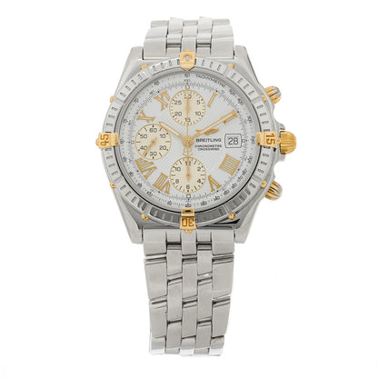 Breitling Stainless Steel 18K Yellow Gold 43mm Crosswind Chronograph Automatic Watch B13355 1 of 5