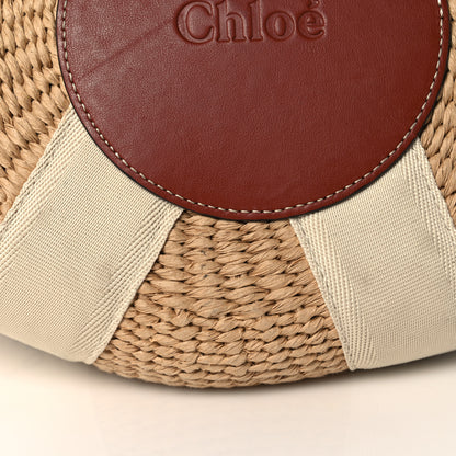 Chloe Raffia Woody Tote White 12 of 14