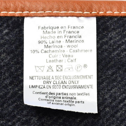 Hermes Merino Wool Cashmere Rocabar Poncho Gris 8 of 8