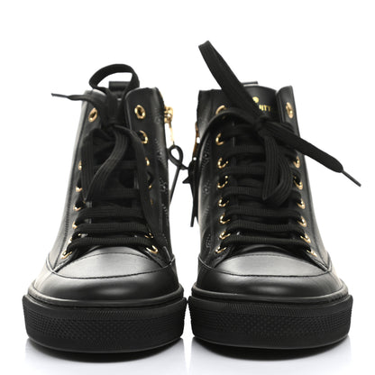 Louis Vuitton Calfskin Monogram Stellar Sneaker Boots 36 Black White 2 of 8