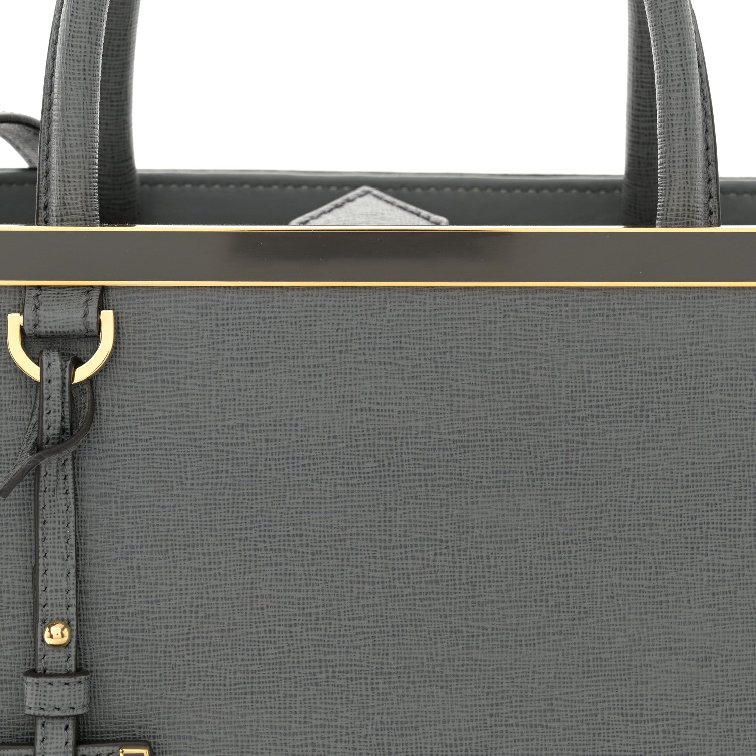 Fendi Vitello Elite Petite 2Jours Tote Grigio Grigio Chiaro 8 of 10