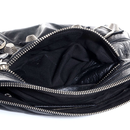Balenciaga Chevre Giant 21 Silver Hardware Flat Handle Clutch Black 10 of 11
