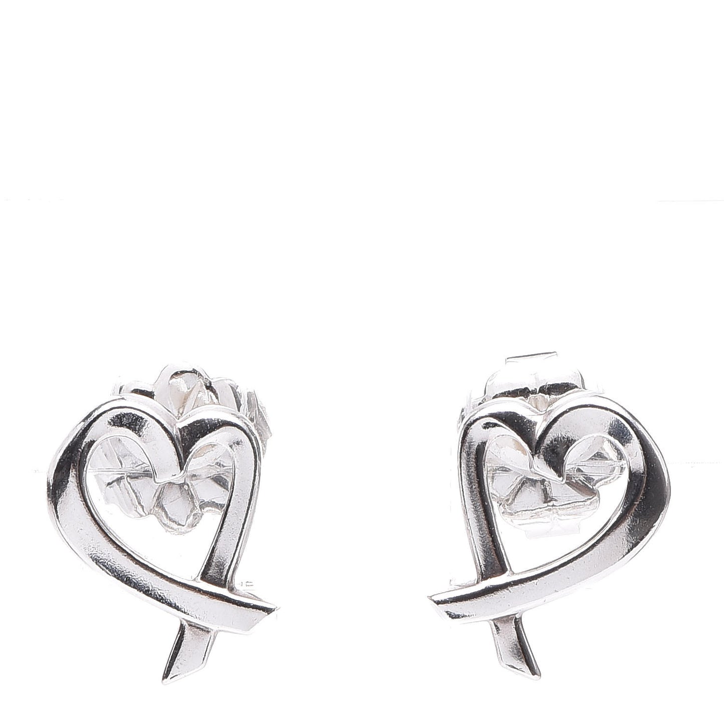 Sterling Silver Mini Paloma Picasso Loving Heart Earrings