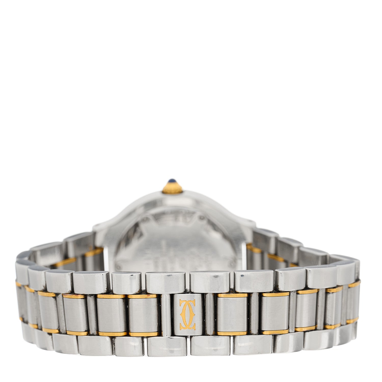 Cartier Stainless Steel 18K Yellow Gold 31mm Must De 21 Quartz Watch 3 of 4