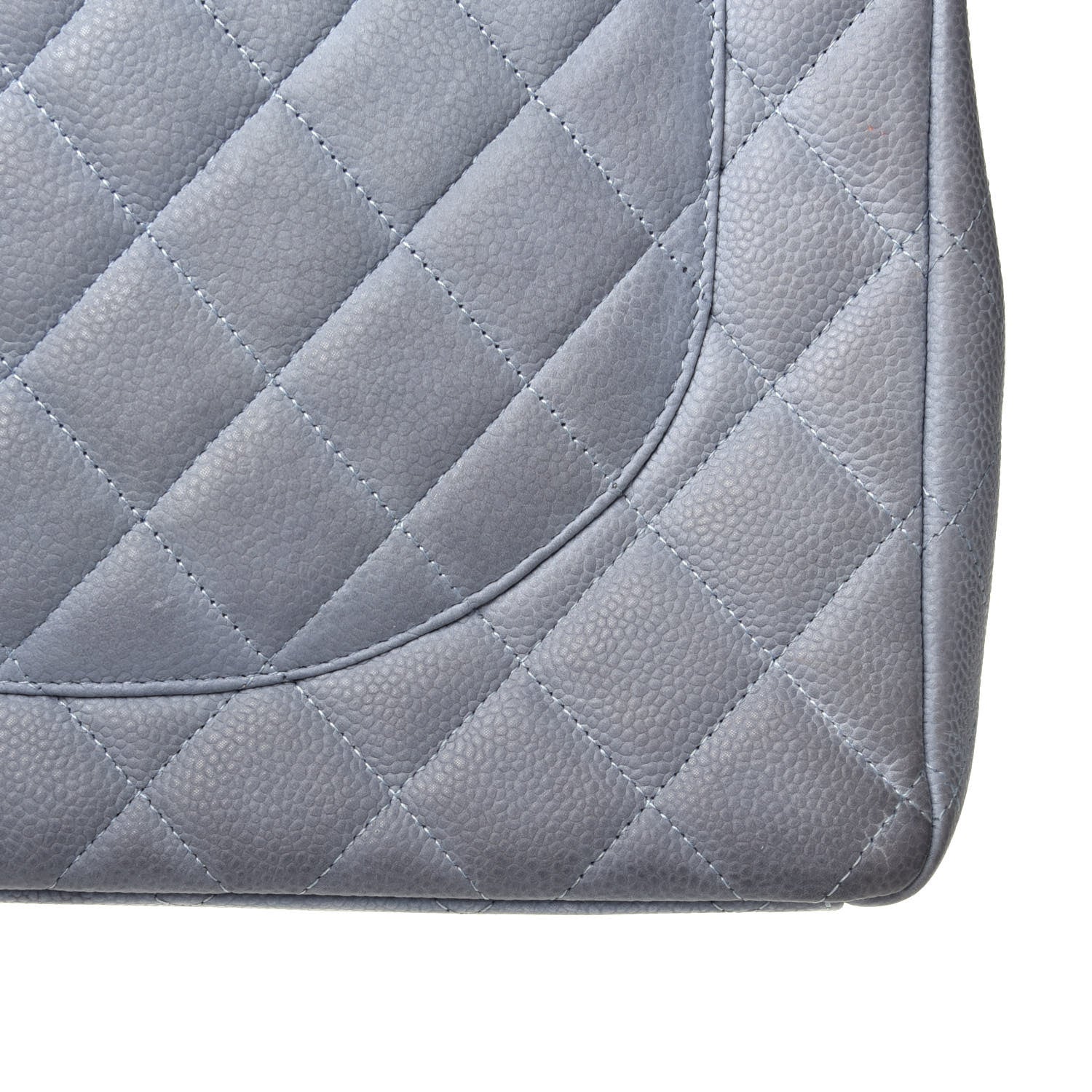 Chanel Iridescent Caviar Maxi Double Flap Light Blue 10 of 12